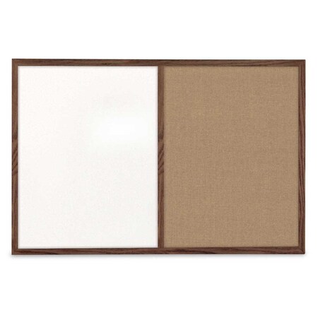 United Visual Products Slim Style Indoor Enclosed Corkboard, 36 UV504SC-WHITE-ULTMAR